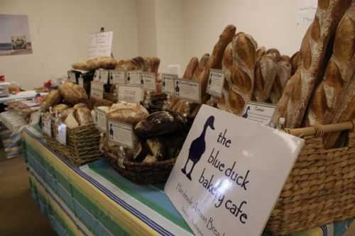 Riverhead's own Blue Duck Bakery with a variety of artisan breads for sale