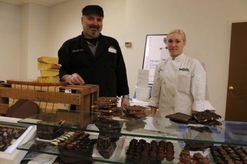 Steve Amaral and Lauren Woods of North Fork Chocolate to satisfy your sweet tooth!