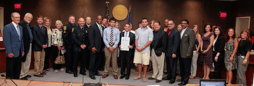    Photo Credit: Steve Gravano Sheriff DeMarco (Center) with Members of the Sheriff’s Youth Reentry Task Force. 