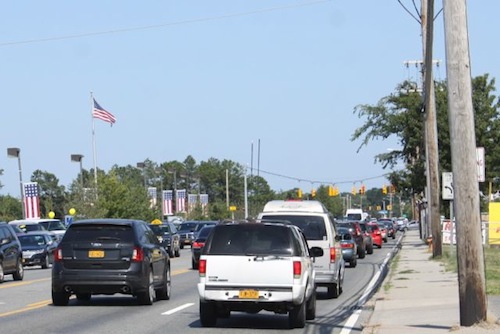 Traffic on Route 58 near Kroemer Avenue this past weekend. (Photo: Peter Blasl)
