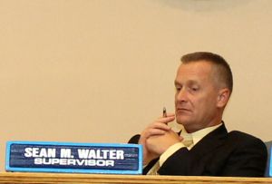 Supervisor Sean Walter during the EPCAL public hearings Wednesday night. 