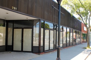The exterior of 221 E. Main St., the new home of Riverhead's indoor farmers' market, which will open there next weekend. (File photo: Denise Civiletti)
