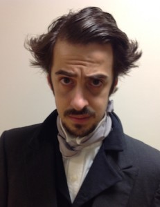 Poe Festival actor as Edgar Allan Poe. (Courtesy photo)