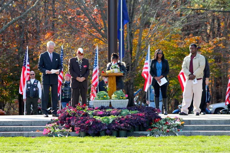 Pulaski Street 6th grader Alisha Griffin read her winning essay about Garfield Langhorn during the ceremonies.
