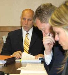 Riverhead financial administrator WIlliam Rothaar during a meeting with the town's outside auditors in 2011.