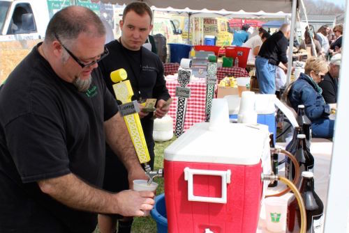 Long Ireland Beer Co. was one of 36 vendors at the 2014 Horseradish Festival at Hallockville. File photo: Emil Breitenbach Jr.