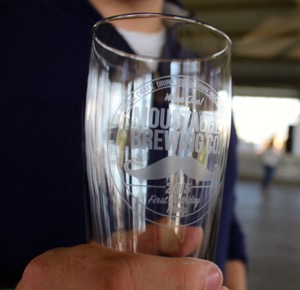Limited edition Moustache Brewery first birthday beer glasses sold yesterday. Photo: Katie Blasl