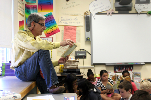 Robert Shilling, Gabriel's fourth grade teacher, has gone "above and beyond" to make Gabriel feel at home, according to his mother, Raquel Dispenziere. Photo: Katie Blasl