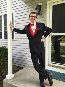 Spencer was invited to this year's prom by a graduating senior. Photo: Katie Blasl
