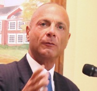Anthony Coates speaking at the July 7 town board meeting. Photo: Denise Civiletti
