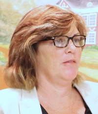 Democratic council candidate Laura Jens-Smith called for a moratorium on the construction of new residential units on Main Street. Photo: Denise Civiletti