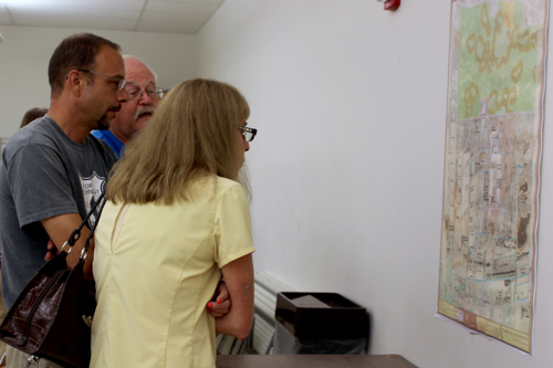 Residents neighboring the property last night were critical of the amount of development proposed in the plan. Photo: Katie Blasl