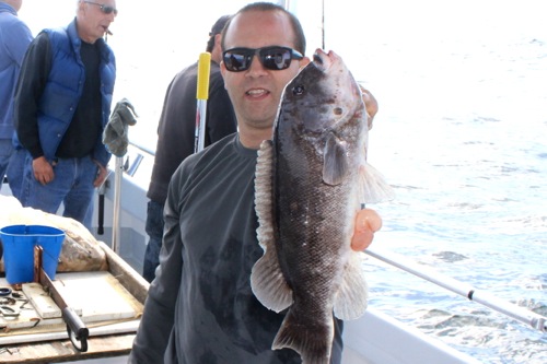 Brian Nigro aboard Fishy Business Thursday. Photo: Peter Blasl