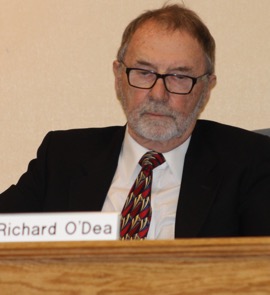 Former planning board chairman Richard O'Dea at Thursday's meeting. Photo: Denise Civiletti