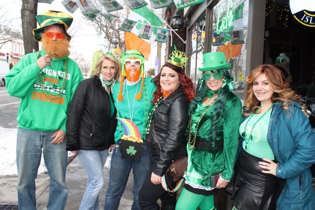 The March of the Leprechuans pub crawl this year drew more than 1,000 participants decked out in leprechaun and fairy themed costumes. Photo: Denise Civiletti